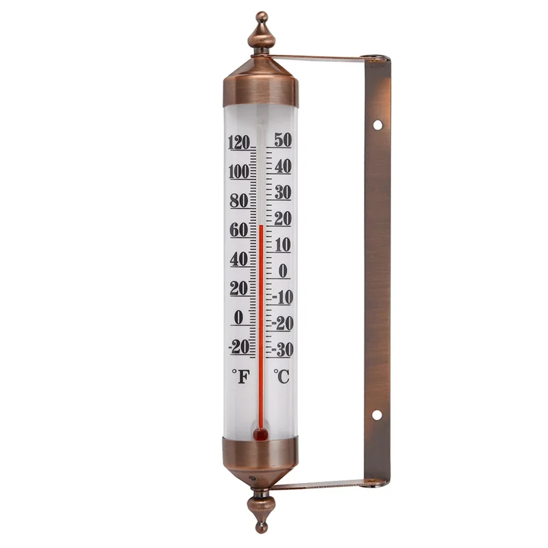 

10 Inches New Premium Steel Indoor/Outdoor Thermometer Wireless Decorative