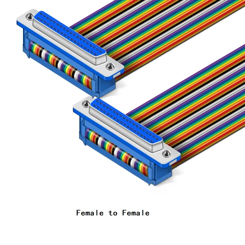 DIDC DB37 핀 리본 케이블 DIDC-37P 암 플랫 DR37P COM 커넥터 라인