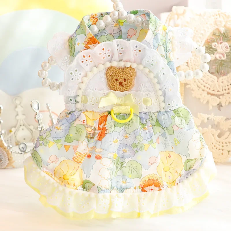 Thin Cat Princess Dress, Milk Bear, Fructose, Lolita, Small Dog, Teddy, Pet Clothes, Spring and Summer