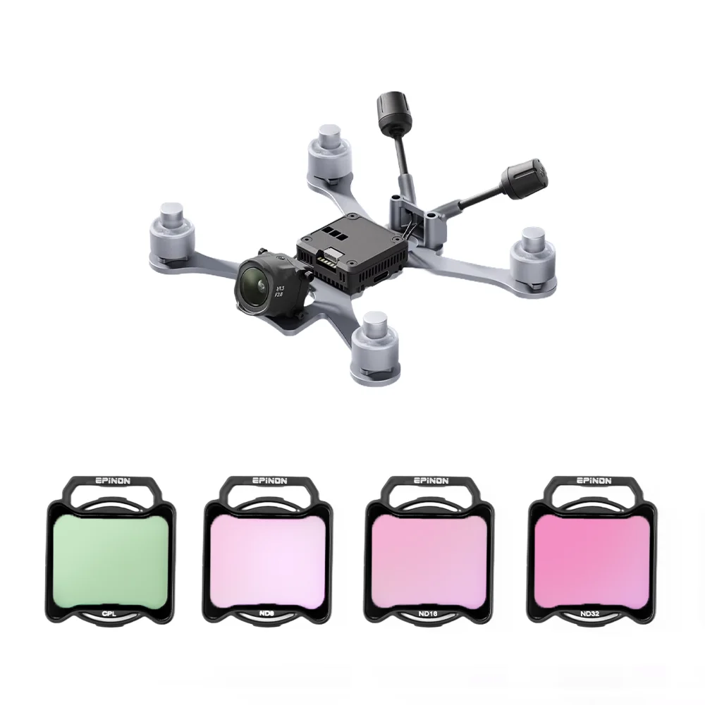 

EPINON ND/CPL Filters Set 4Pack CPL ND8 ND16 ND32 for DJI O4 Air Unit Drones Lens Filters