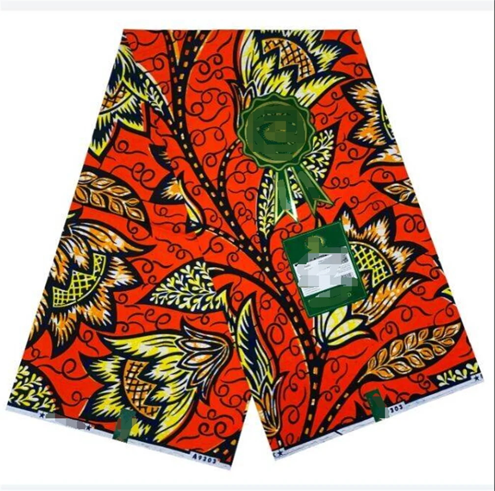 Veritable Super V Real Wax Guaranteed Wax Prints Real Dutch Hollandais Loincloth African Dress 100% Cotton  Fabric 6 Yards Batik