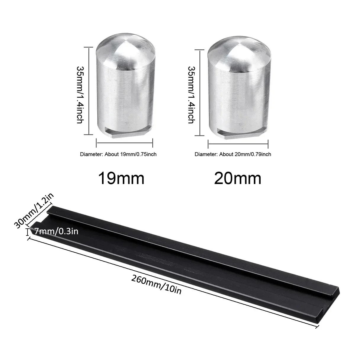 Aluminum Alloy 19mm/20mm DIY Planing Stop Board Dog Hole Baffle Plate Bench Woodworking Tools Auxiliary Clamp Workbench Table