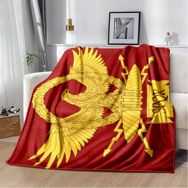 Roman SPQR logo printed blankets Children\'s warm blanket soft and comfortable blanket home travel blankets birthday gift