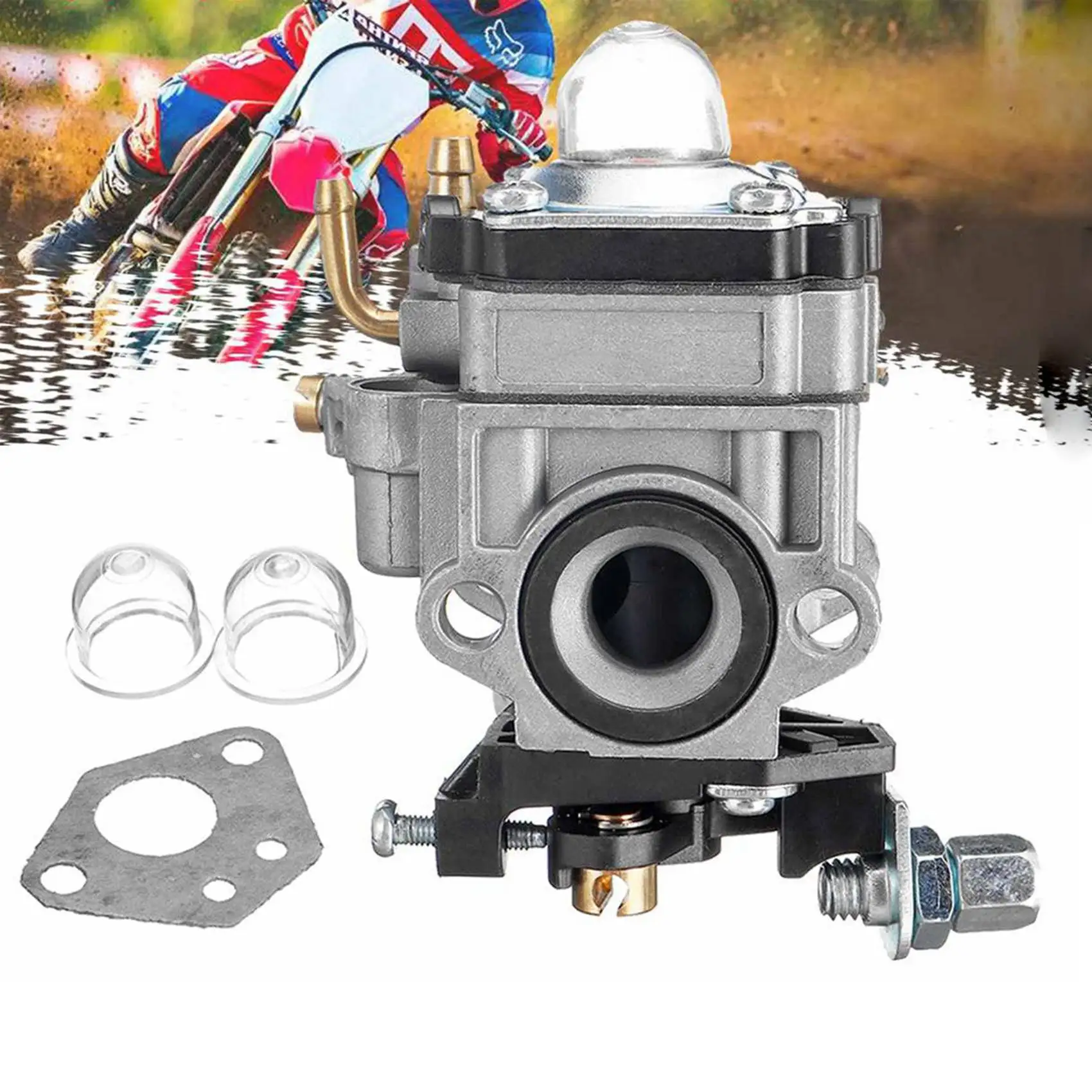 AU28-2X Motorcycle Carb Carburetor 11Mm 2 Stroke Carburettor For 43Cc 47Cc 49Cc 50Cc Scooter ATV Dirt Bike Lawn Mower