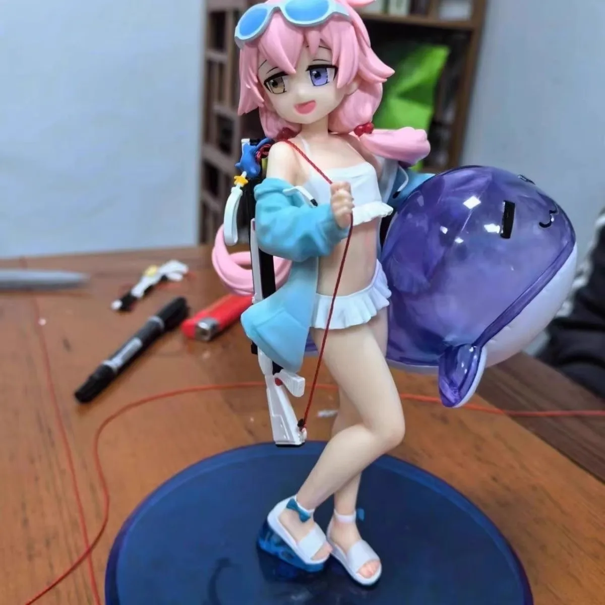 Blue Archive Anime Figure Takanashi Hoshino Swimsuit Statue Action Figure Hot Girl Collection Ornaments PVC Model Doll Gift Toys