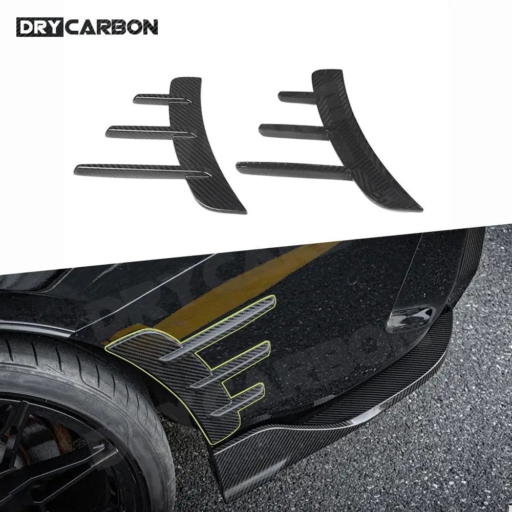 

2Pcs For BMW 4 Series G22 G23 Coupe 2021 +Rear Bumpers Lip Air Vent Trim Spoiler Canards Splitters Car Styling Accessories