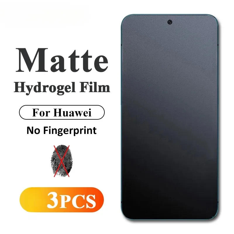 

3Pcs Matte Hydrogel Film For Huawei Mate 70 60 50 P60 Pro Plus Screen Protector Huawei P Smart Z 2021 Y9 Prime 2019 Y7A Y8P Y7P