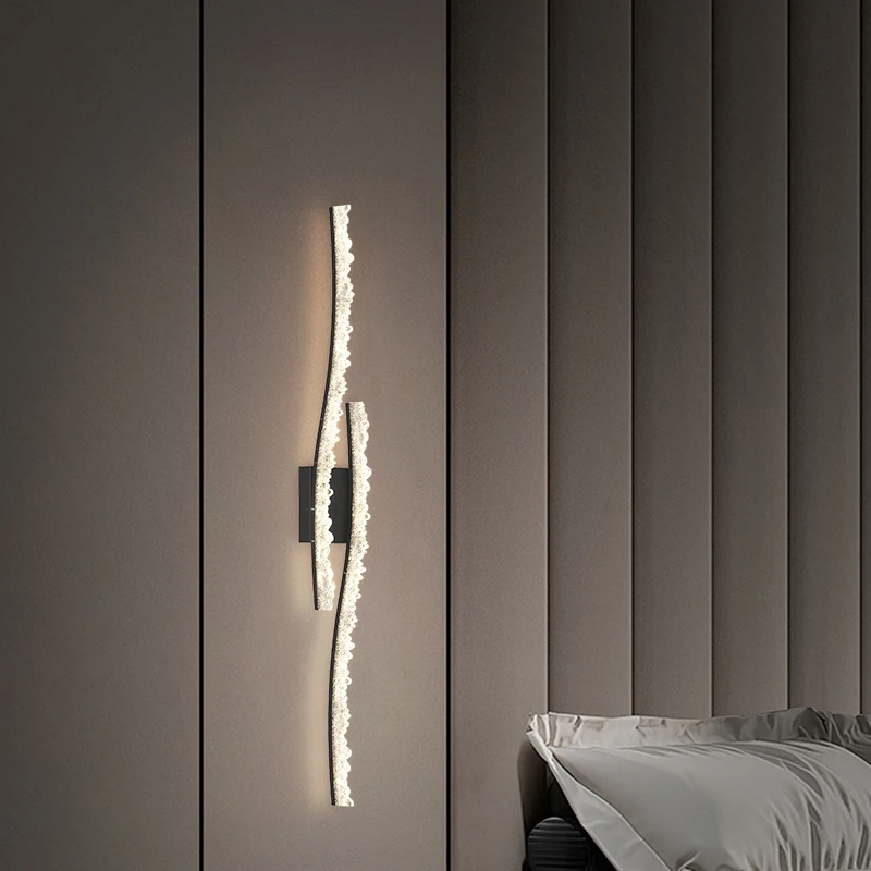 Minimalist Long Wall Lamp For Living Room Hotel Hallway Staircase Modern Simple Eye-friendly Bedside Wall Light Nordic Style
