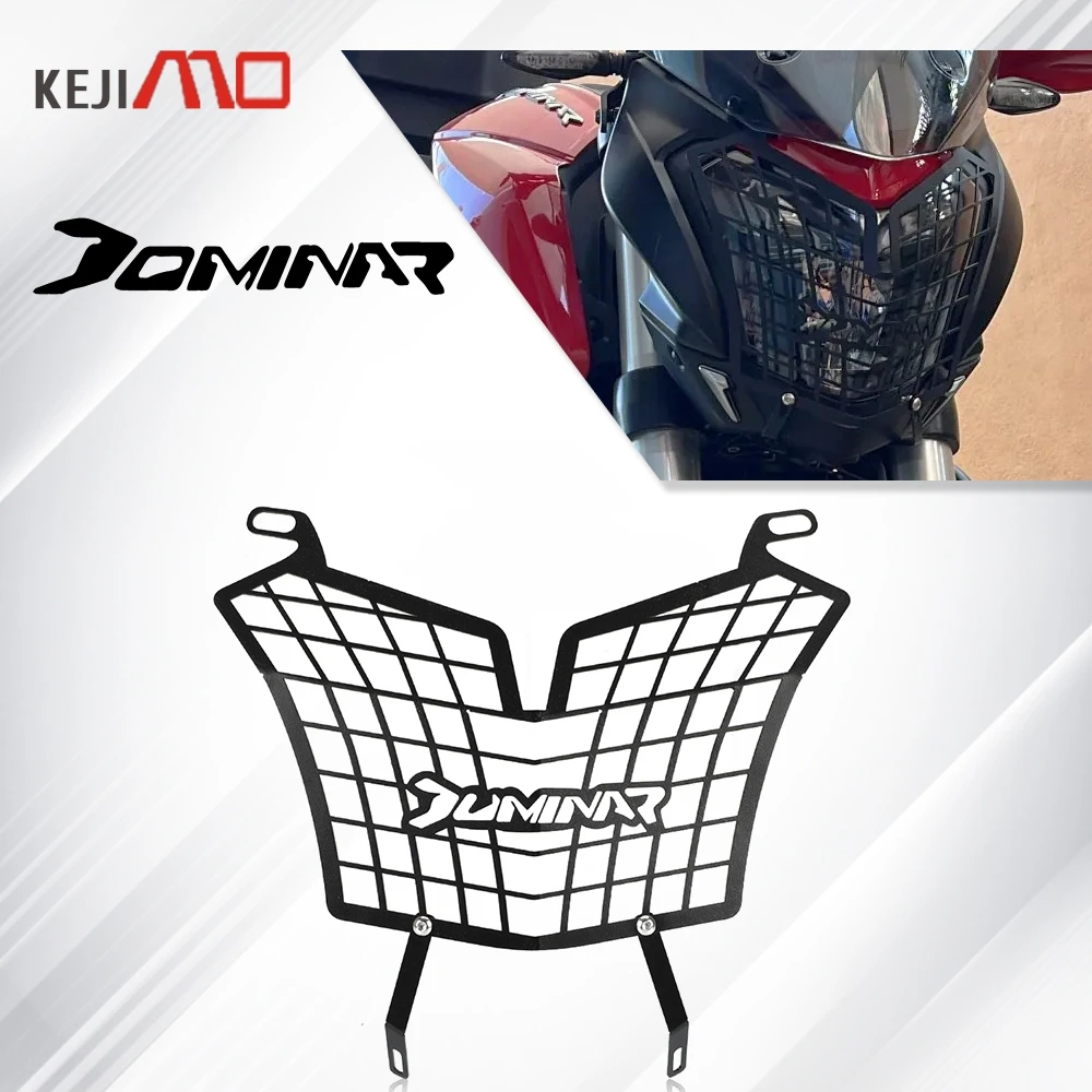 

2025 2024 DOMINAR 250 400 Motorcycle FOR BAJAJ DOMINAR 250 Dominar 400 All Year 2021-2026 Headlight Protector Guard Grille Cover