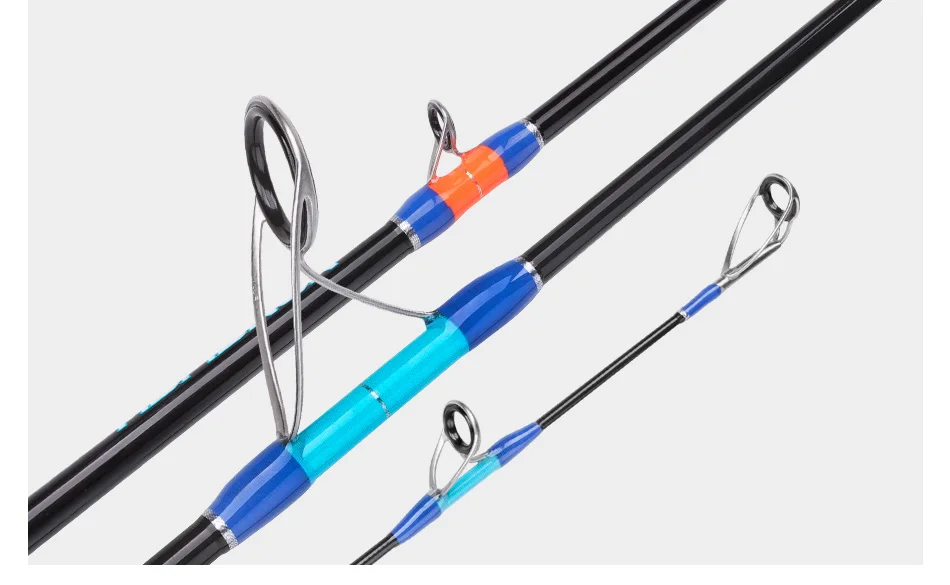 NOEBY-NONSUCH Jigging-Spiel-Angelrute, 1 Abschnitt, Fuji-Führer, 1,83 m, maximale Zugkraft 20 kg, geeignet für GT Dorado, Fast Jigging-Angelrute – Detail 16