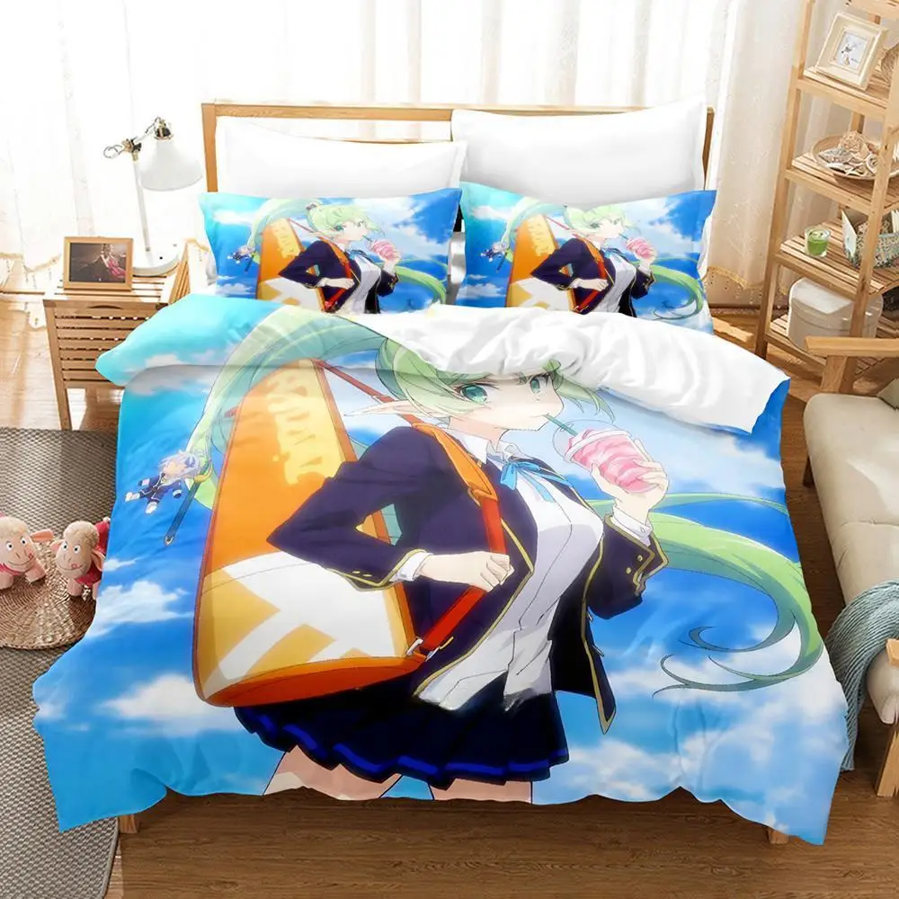 The Aristocrat's Otherworldly Adventure Bedding Set Cartoon Anime three-piece Set Adult Kid Bedroom Duvet Cover Sets 3D Kawaii