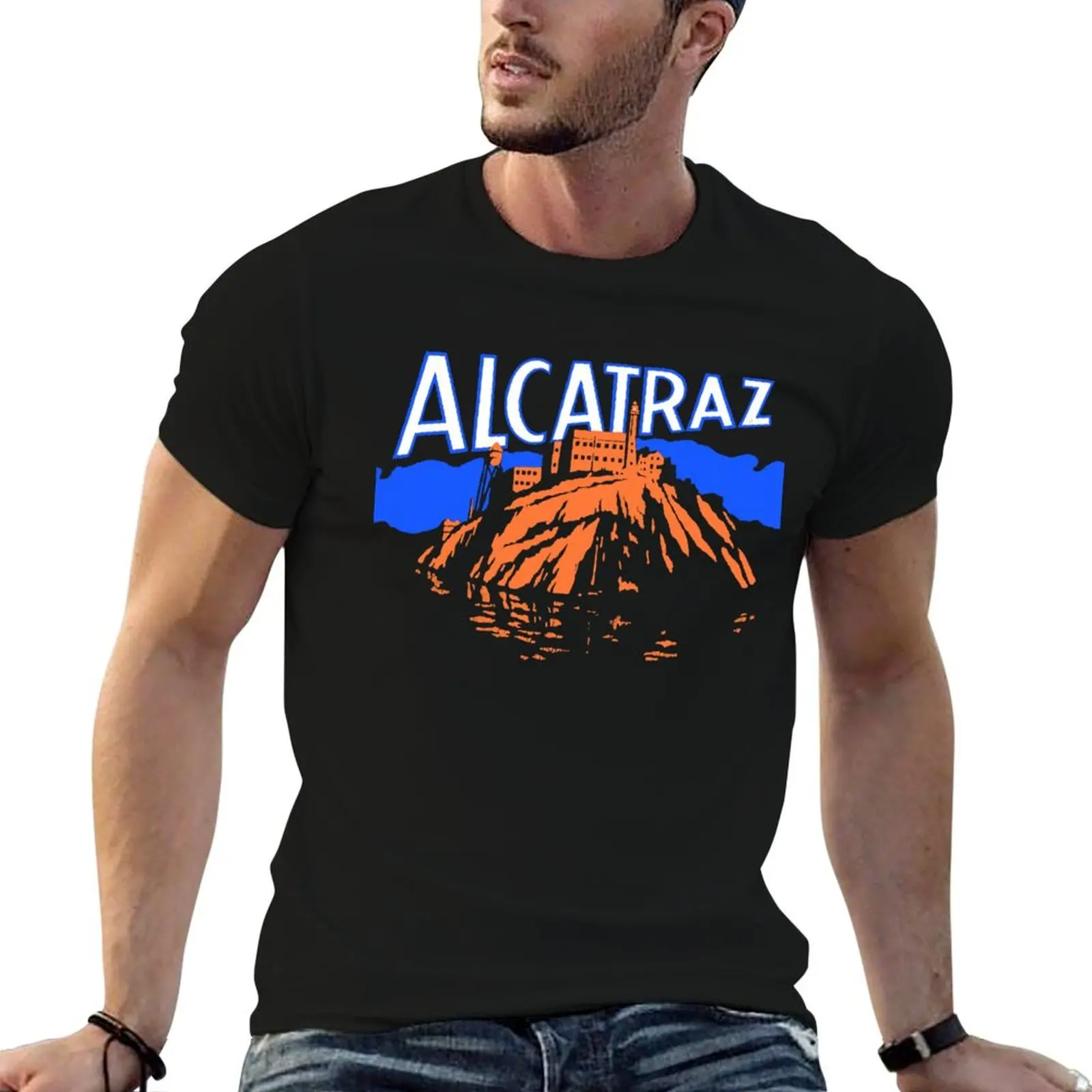 

Alcatraz T-Shirt man t shirt luxury t shirt man casual t shirt man cotton T-Shirt