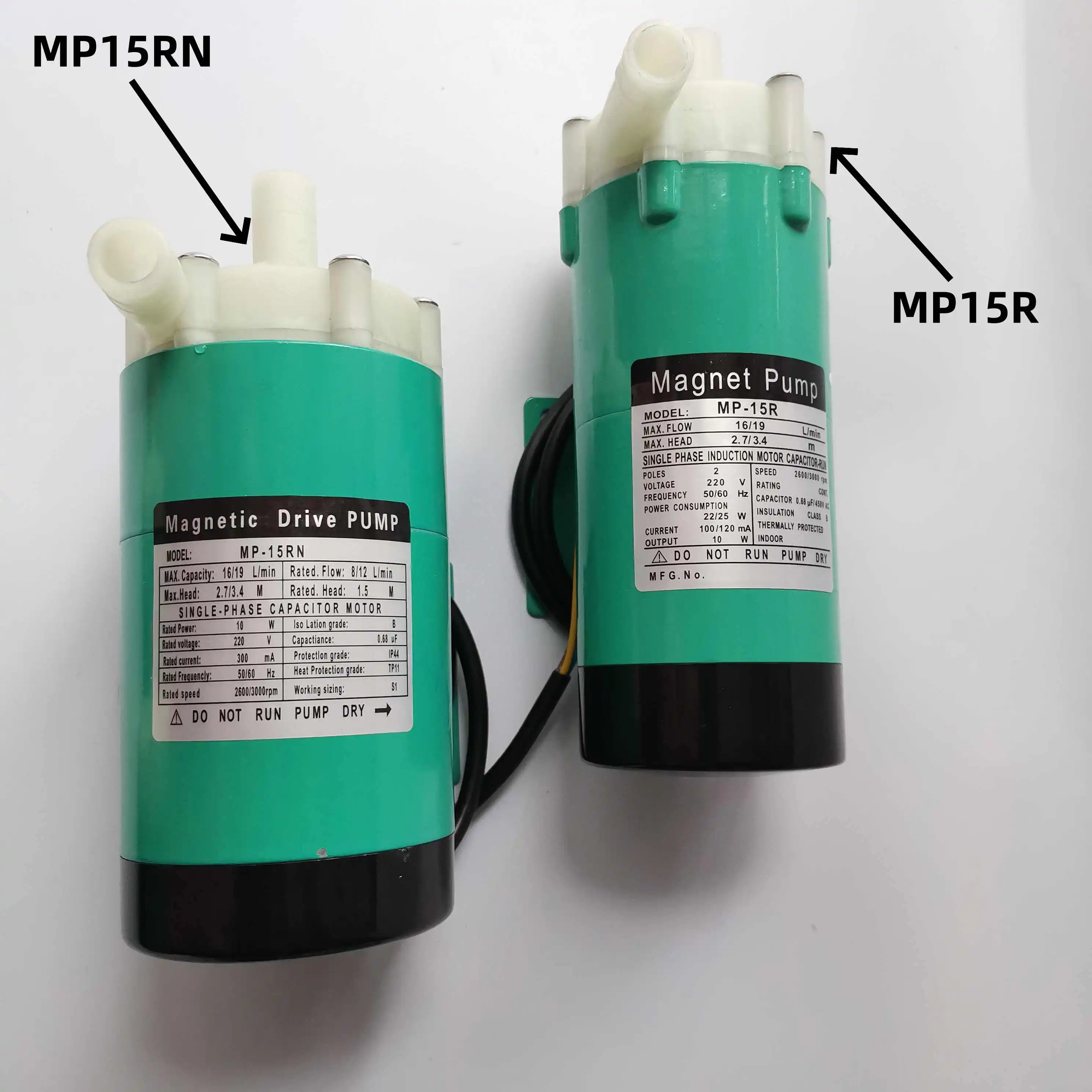 MP-15RM Magnetically Driven Circulation Pump – Miniature Magnetic Drive Pump, 110V, 10W, 16L/min Flow, 2.4m Head