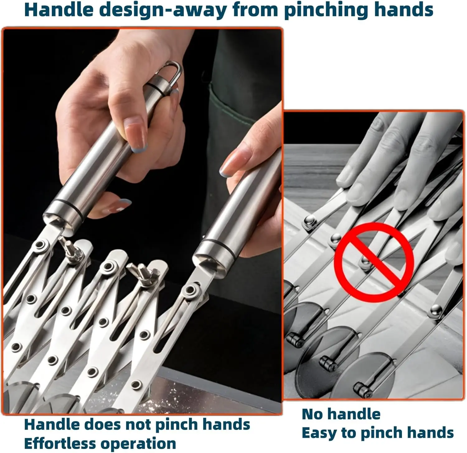 3/5/7 عجلة المعجنات القاطع مع مقبض الفولاذ المقاوم للصدأ قاطع مزدوج قابل للتعديل البيتزا القطاعة كوكي مقسم قاطع العجائن الأسطوانة