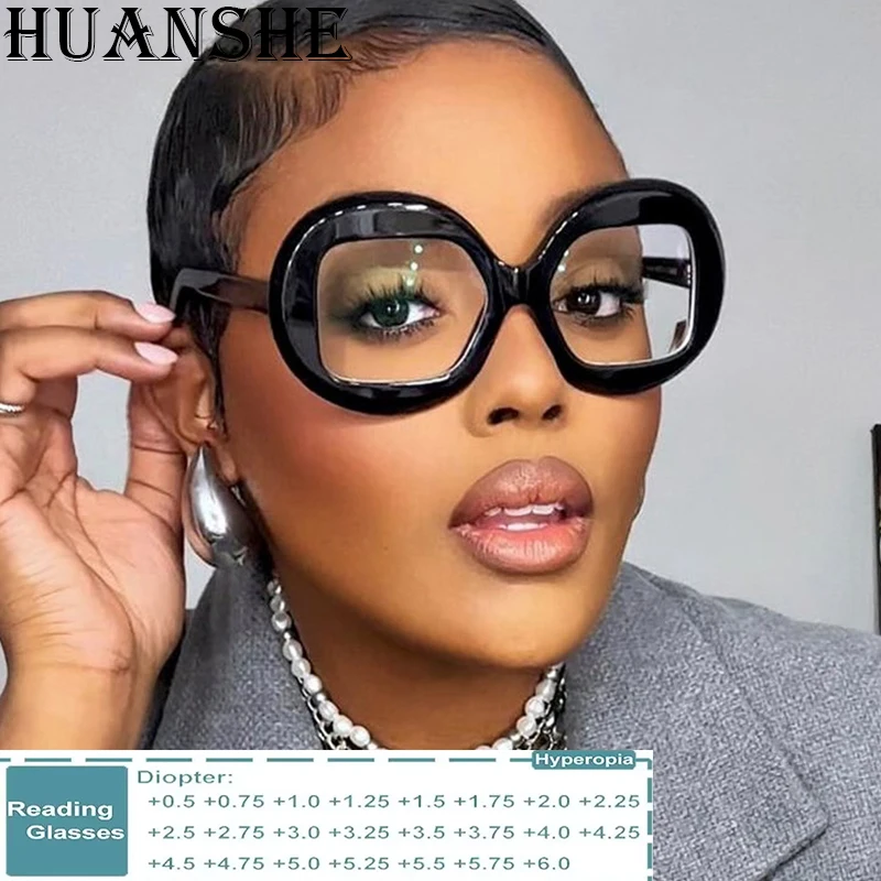 New Large-Framed Round Eyeglass Frames In Multi-Color Retro And Artistic Style Suitable For Reading Ladies' Nearsighted Glasses.