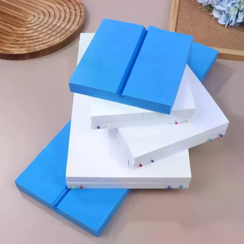 Double Sided EVA Foam Insect Pinning Board White/Blue Butterfly Spreading Wings Pose Plates Combined Boards for Bug Study