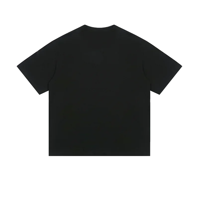 قطعة واحدة زورو جريئة إقتباس على الوجهين تي شيرت الرجال موضة الاتجاه الشارع قصيرة الأكمام المرأة عالية الجودة طاقم الرقبة