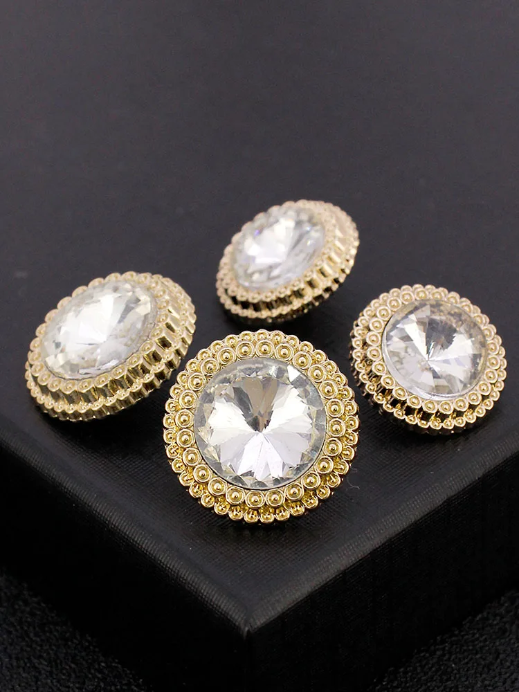 

Ele Retro round Button Sweater Jaet Decorative Button High Quali Simple Match Alluring Vintage Sle Home Fabric