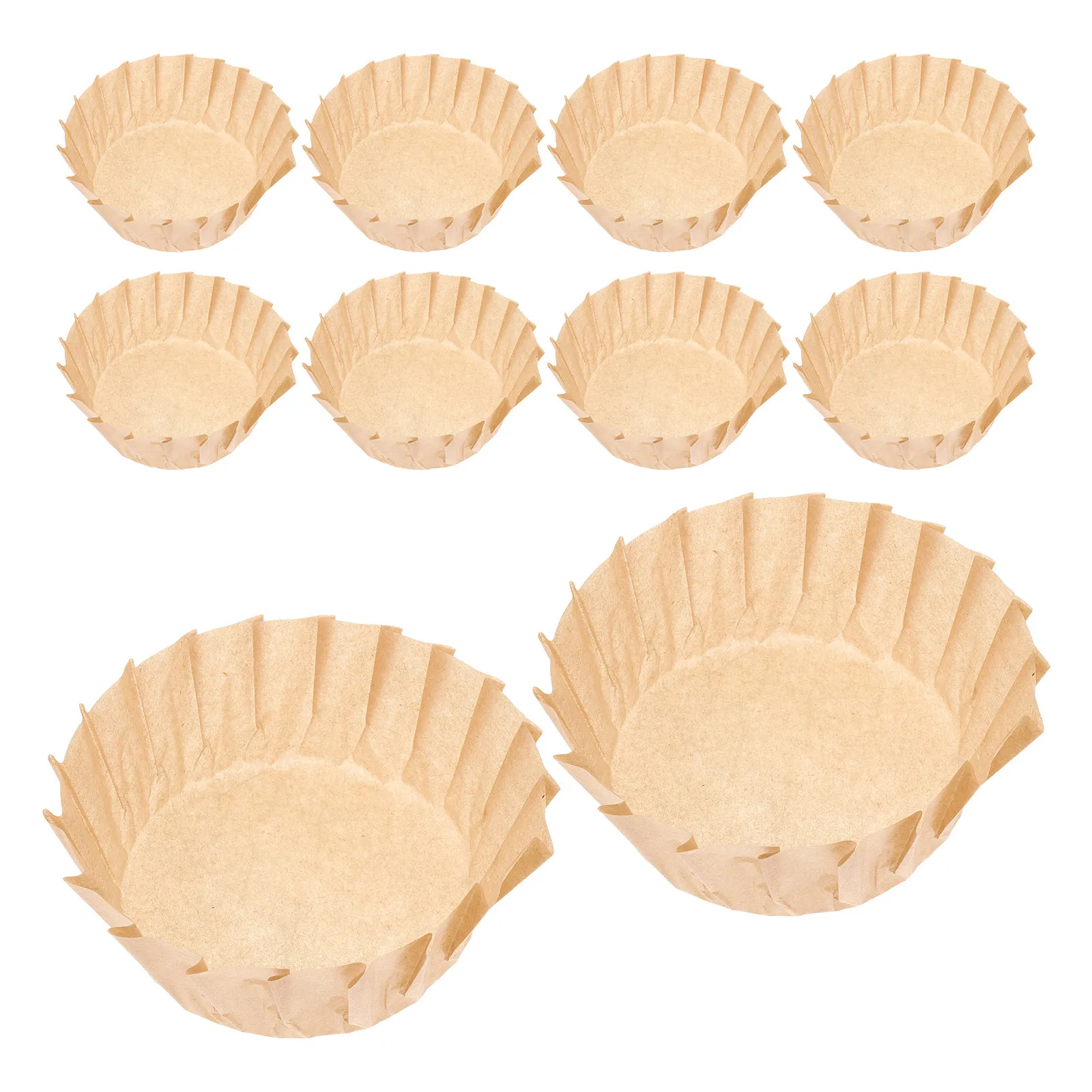 50Pcs Disposable Air Fryer Paper Liners 4 Inch Round Parchment Baking Sheets for Air Fryer Oven Microwave Non-Stick Cake Muffin