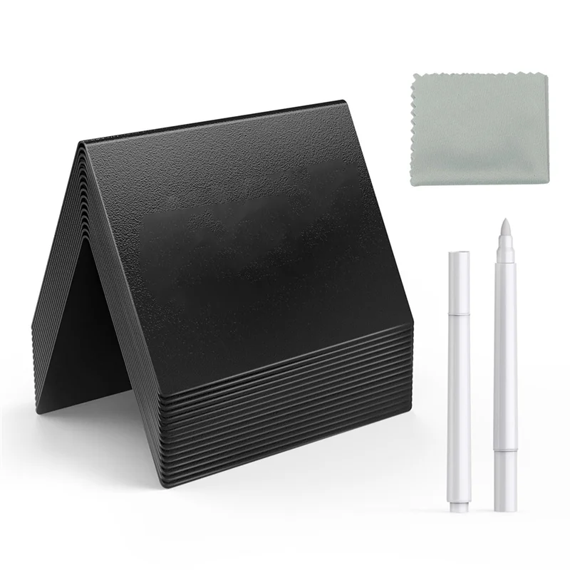 Professional 15 PCS 4 X 3 Inch Mini Chalkboard Signs For Food, Reusable Drink & Food Labels For Buffet, Party And Bakery