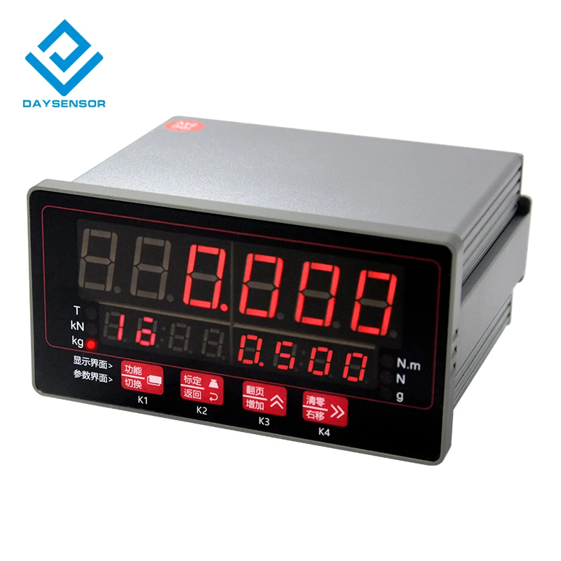 

D810 Daysensor Force value display control digital weighing force measuring instrument 4-way relay digital display communication