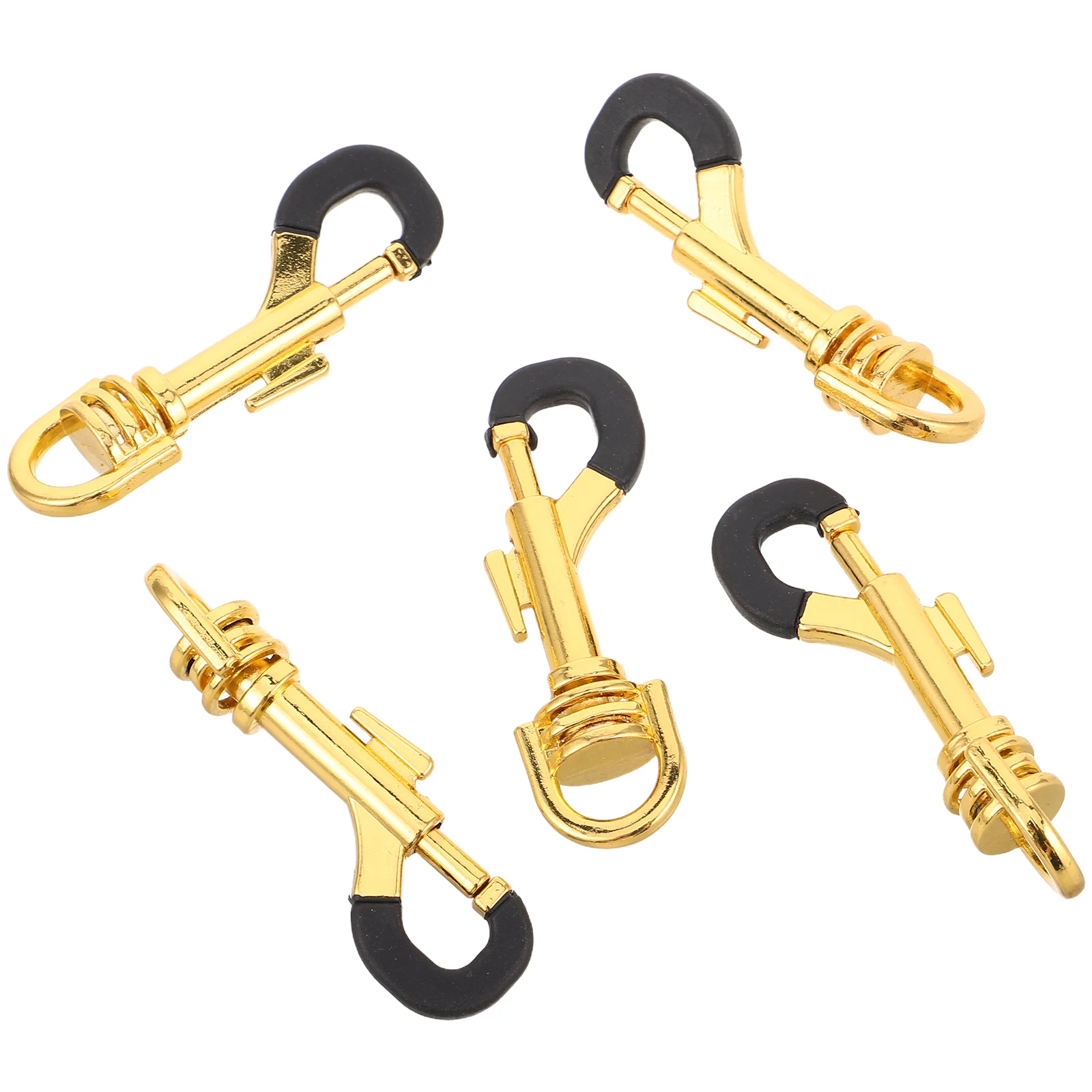 

5 Pcs Musical Instrument Accessories Metal Swivel Clasps Strap Replacement Hooks for Straps