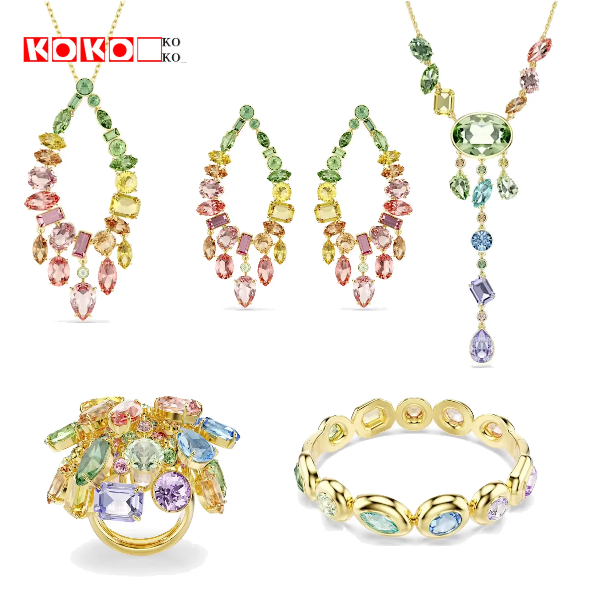 Original 2026 Water Droplet Bracelet Earrings Necklace Fine Jewelry Set for Women Charms Pearl Earrings Bracelet Romantic Gift