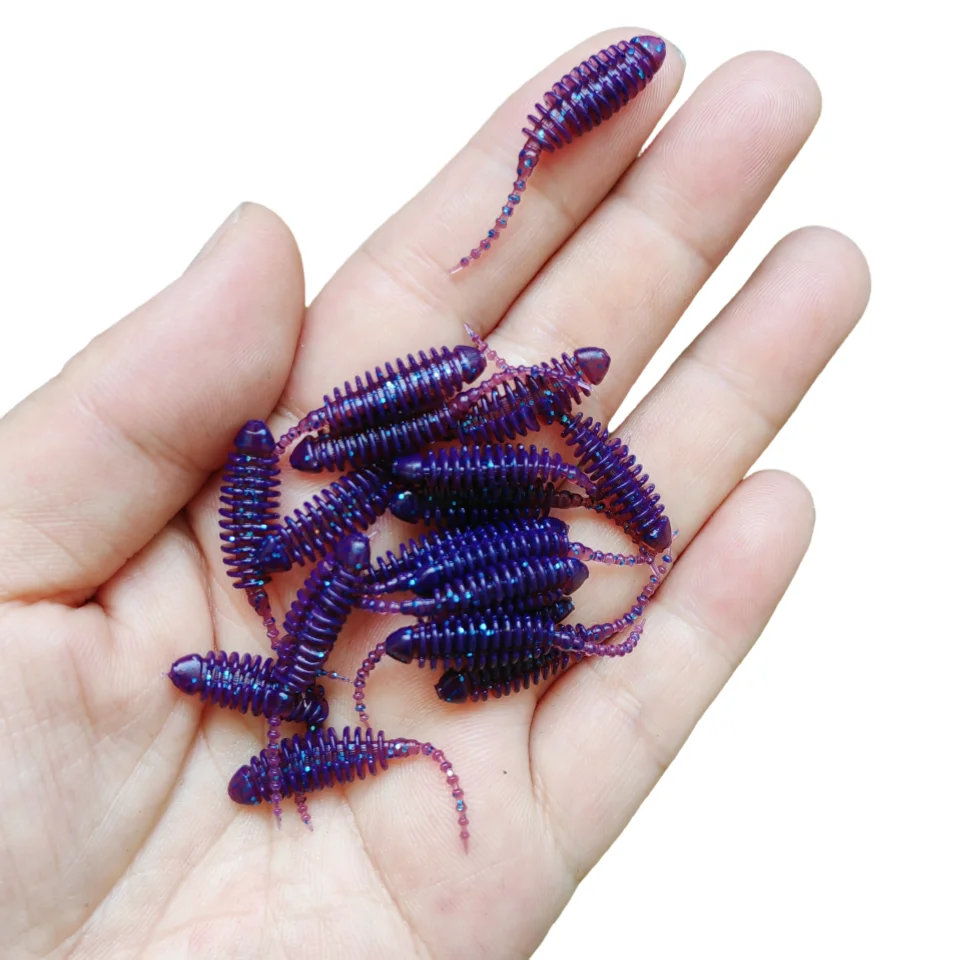 MUKUN 20PCS NEUE AJING Weicher Köder Rockfish Angeln Lockt 0,2g/3,5 cm MINI Künstliche Köder Swimbaits Jig locken Wobbler Wurm Tackle – Detail 7