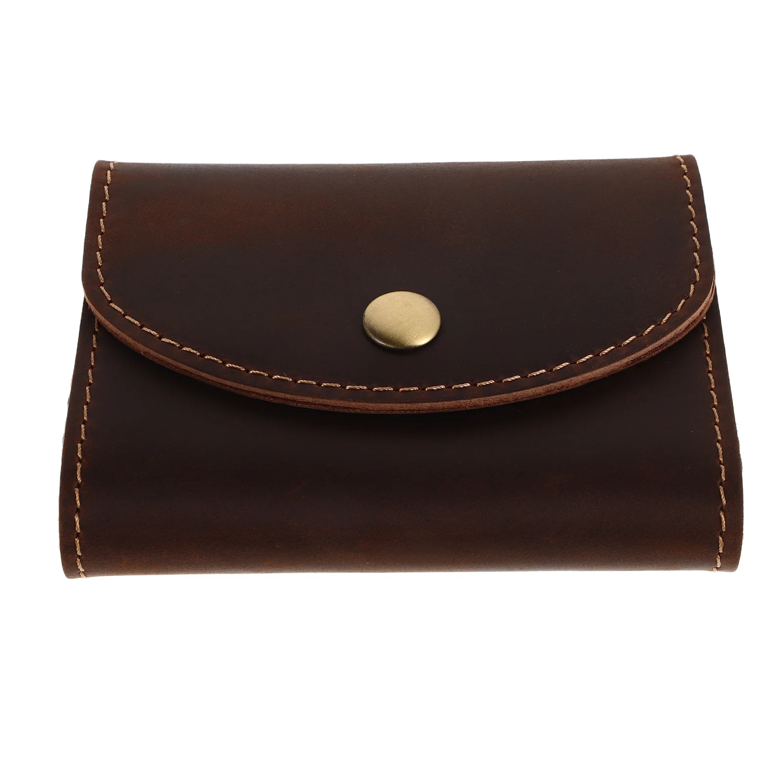 Men's Cowhide Accordion Card Holder with Multiple Slots Large Capacity Credit Card Case for Daily Use Travel Organizer