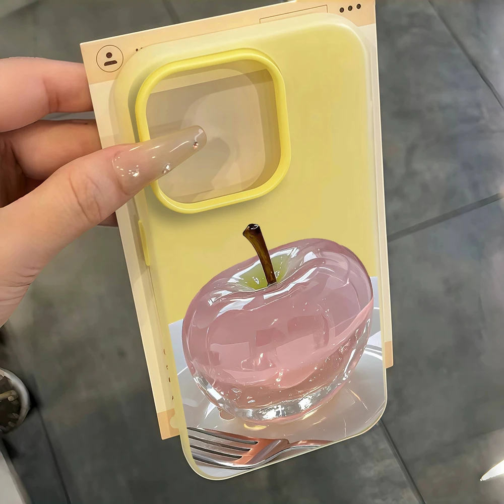 Für Samsung Galaxy S21 S26 S25 S24 S23 S22 Ultra Plus FE Hülle Kunst-Apple-Muster-Cover für A37 A36 A54 A55 A56 Staubdichte Schutzhülle – Detail 8