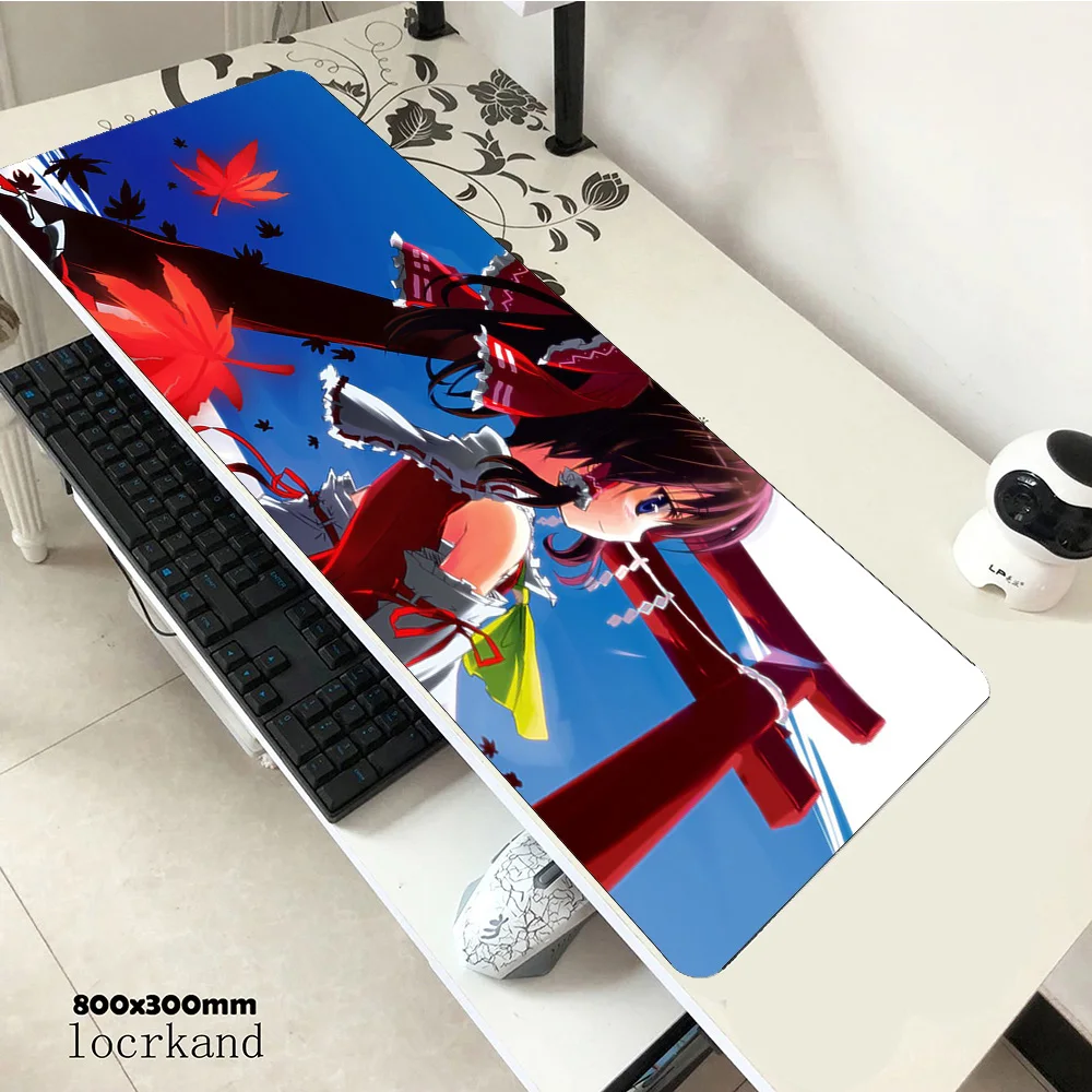 

Reimu Hakurei mousepad Gamer XXL 900x400 Large Student Mouse Pad Computer Keyboard Pad Mouse Pads Beast Desk Mat PC Mouse Pad