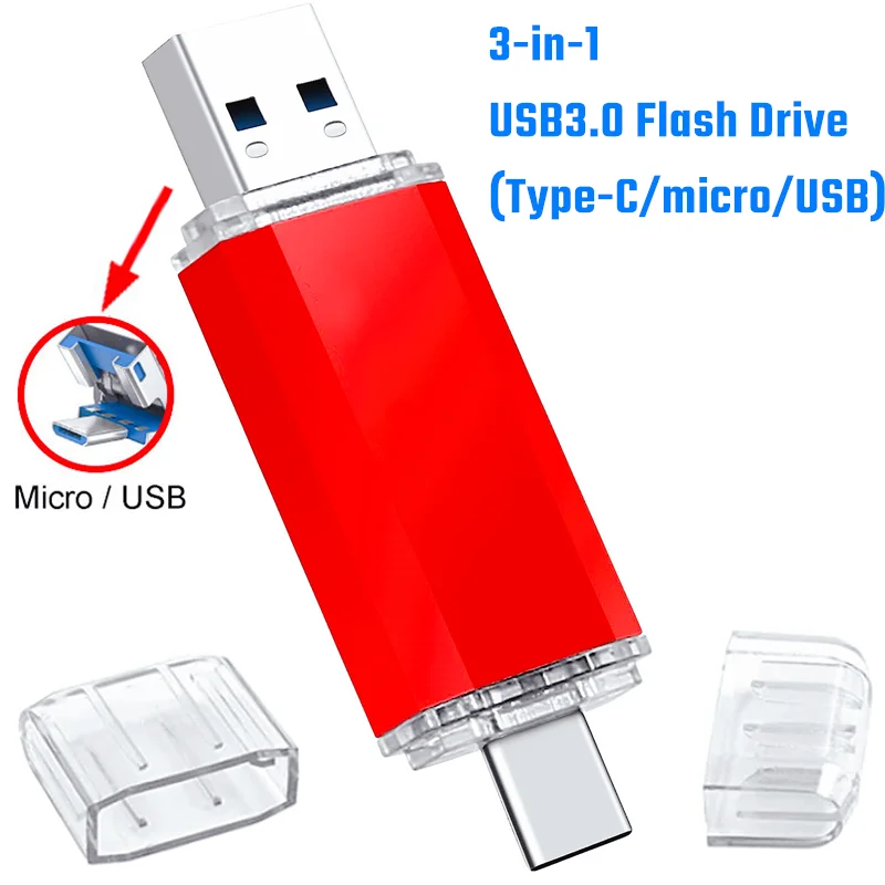 Hochgeschwindigkeits-USB-Stick 3,0 64GB Metall Pen drive 128GB wasserdicht TYPE-C Cle USB-Flash-Laufwerke 512GB 256GB USB-Flash-Disk 16GB 32