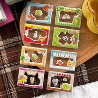 WAKAWAKA Cute 3D Foam Stickers Vintage Dialog Box Sticker Korean Style Scrapbooking Sticker Collage Decor Supplies