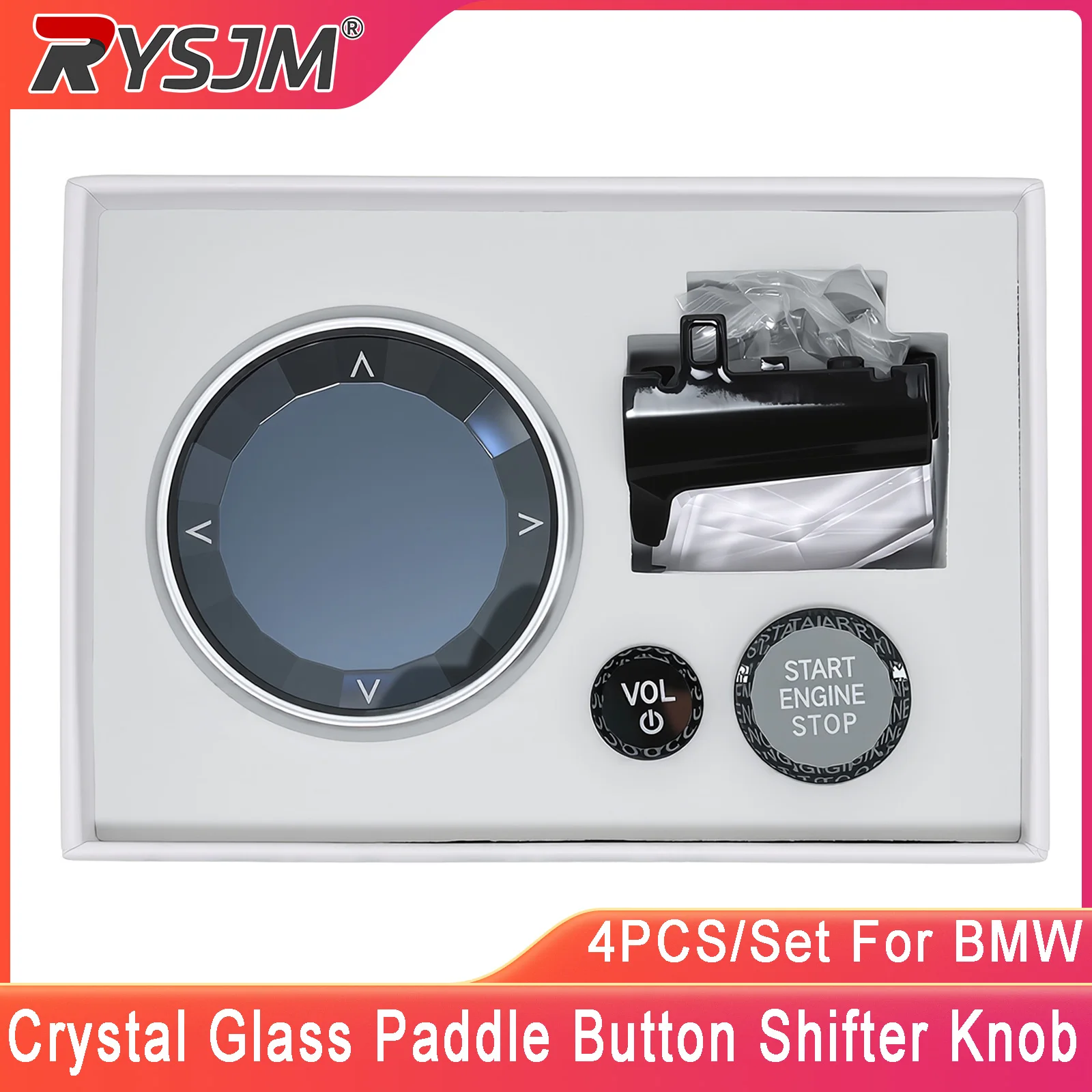 LHD Crystal Paddle Button Shifter Knob For BMW G20 G21 G22 G26 G28 IX3 G01 F44 F45 F46 2023 2024 Car Accessories