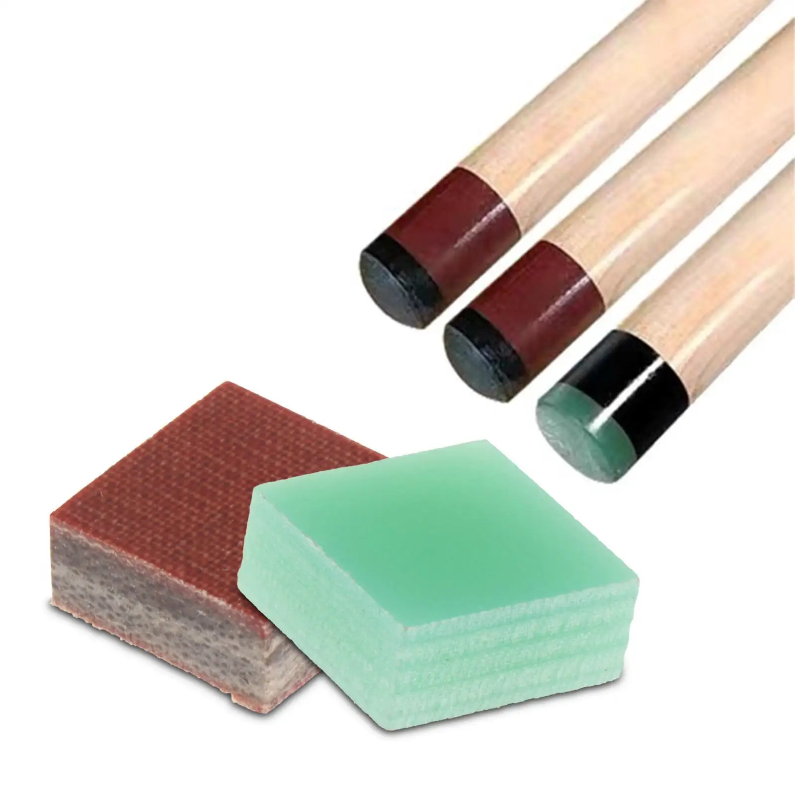 

Portable Snooker Cue Tip 15mm Billiard Bakelite Jump Break Cue Head Replacement for Pooltable Accessories