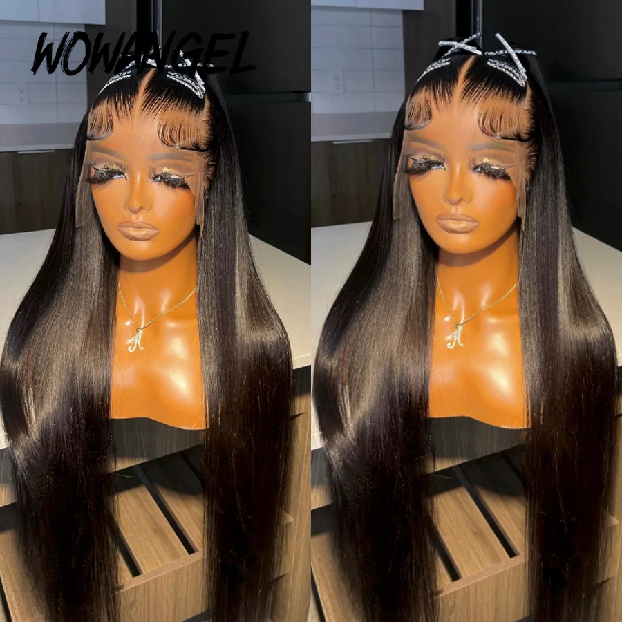 13x6 Full Frontal HD Lace Wig Straight Human Hair Wigs HD Transparent Lace Front Wigs Pre Plucked Undetectable Lace For Women