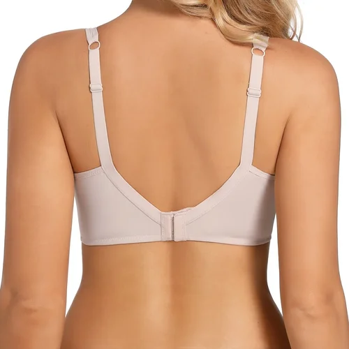 Imagen 2 del producto Sujetador reductor con aros sin relleno y cobertura total con cuello en V fino transparente para mujer 38-44 C D E F G