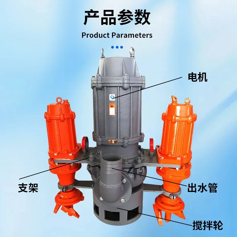 2026 hot sale ZJQ submersible slurry NSQ submersible sand suction pump wear-resistant mud dredging pump dredging