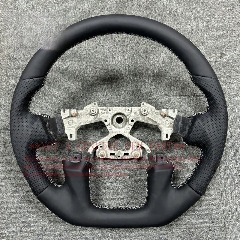For Nissan Hot Selling Customization Real Leather Steering Wheel Frame Y62 Horn Cover Decorative Cover