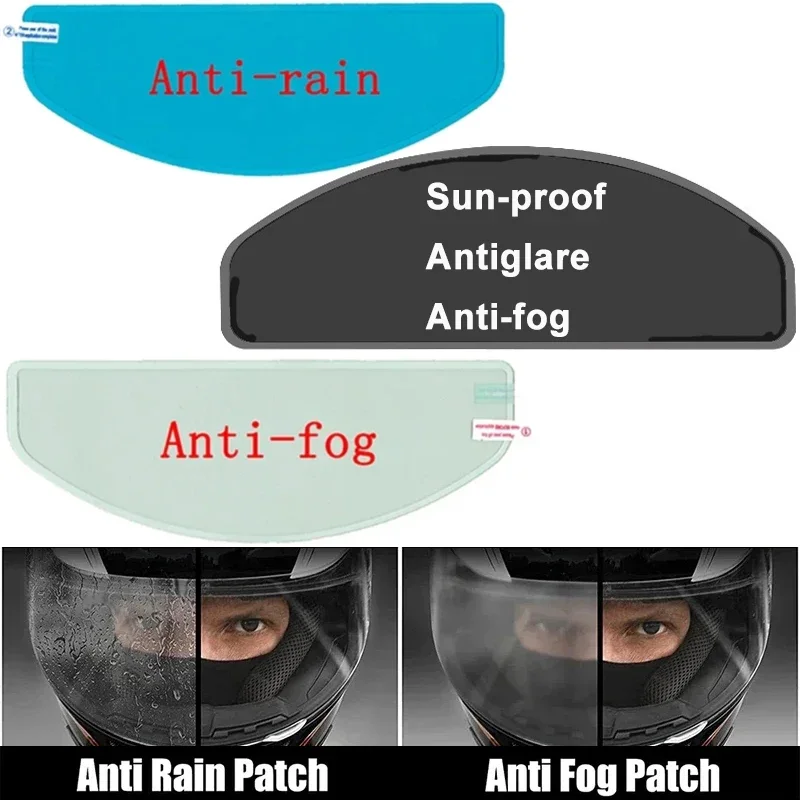 Motorcycle Helmet Clear Anti-Fog Rainproof Film Helmet Lens Universal Safety Driving Anti-rain Sticker Moto Helmet Accessories