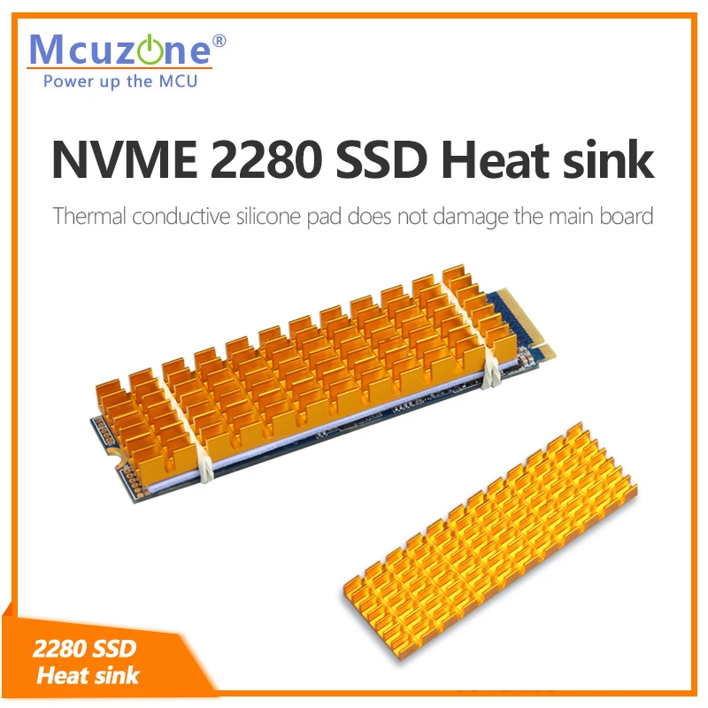 

Теплопроводящий силиконовый радиатор NVME 2280 SSD, не повреждает главную плату