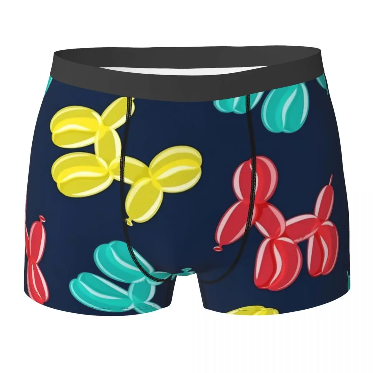 

Balloon Dog Underwear Cute Men Underpants Printed Plain Trunk Hot Boxer Brief Plus Size 2XL