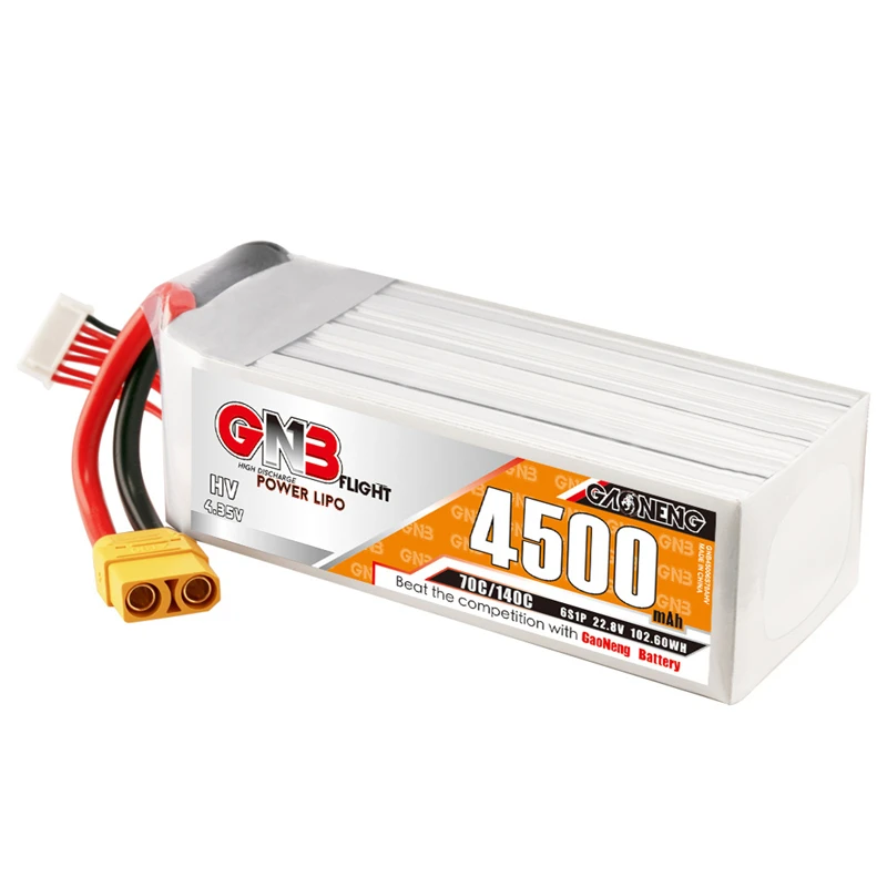 HV MAX 140C GNB 22.8V 4500mAh Lipo Battery For FPV Drone RC Helicopter Car Boat Tank UAV Part With XT90S 6S 22.8V Battery