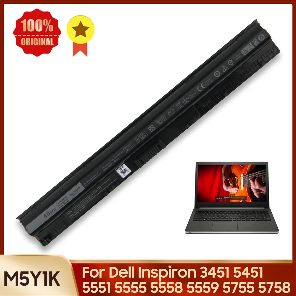 

Сменный аккумулятор M5Y1K K185W для Dell Inspiron 3451 5451 5551 5555 5558 5559 5755 5758 3558, сменный аккумулятор 40 Втч