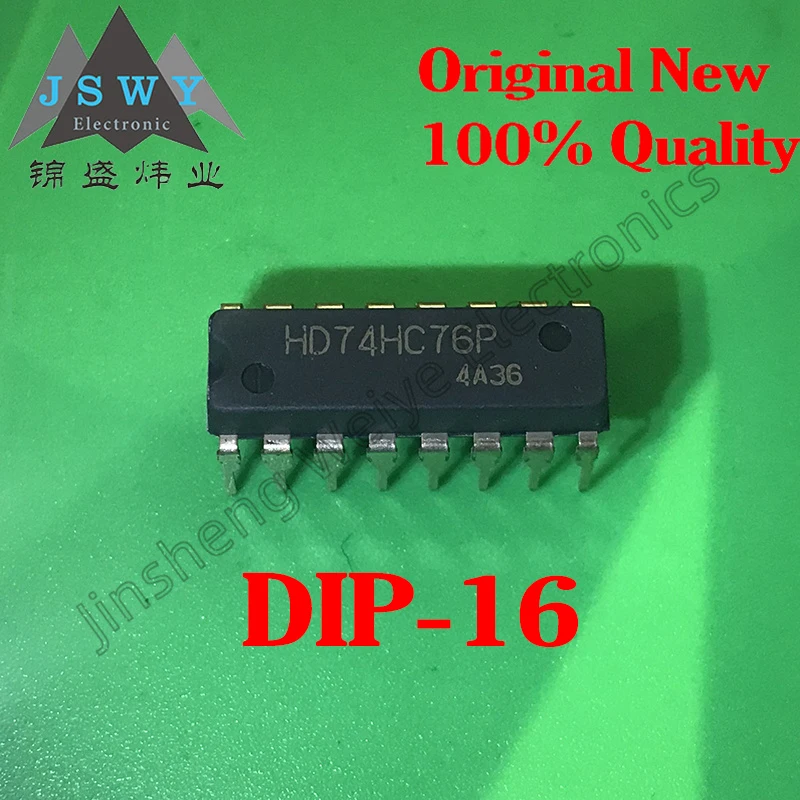 1~10PCS 74HC76 HD74HC76P SN74HC76N DIP-16 Logic Chip IC New In Stock