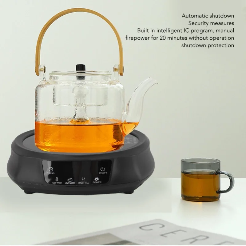 110V Portable Electric Mini Stove Hot Plate Electric Ceramic Stove for Boiling Water Making Tea Coffee 800W