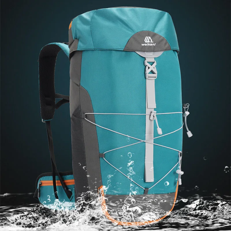 Imagem -04 - Mochila de Viagem Leve para Homens e Mulheres Mochila Impermeável Bolsas de Grande Capacidade Acampamento ao ar Livre Escalada 40l