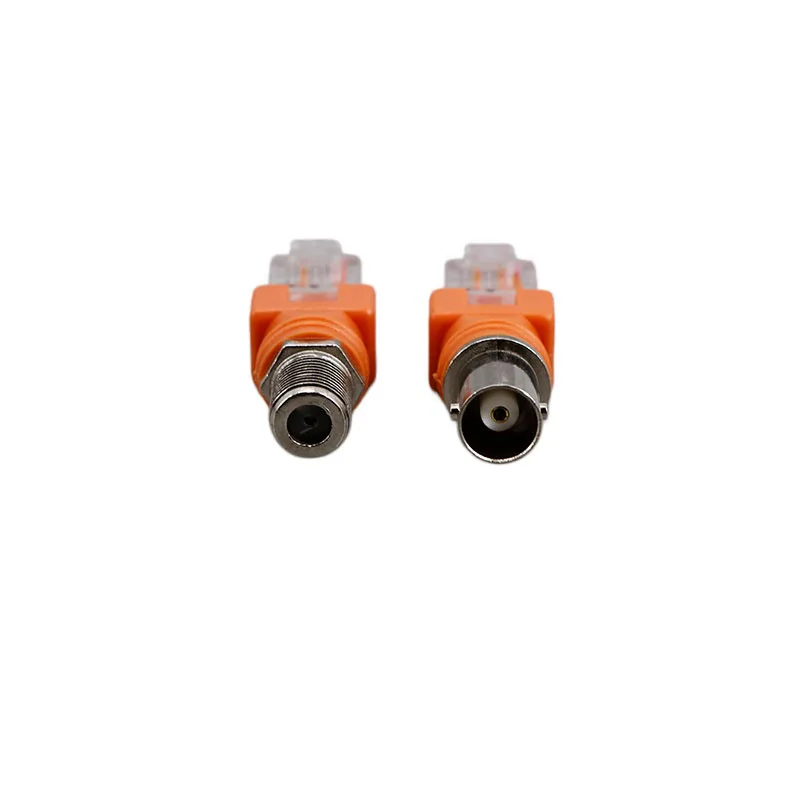 F TV Female Jack to RJ45 Male BNC female to RJ45  Plug Coaxial Coax Barrel Coupler Adapter RJ45 to RF Connector