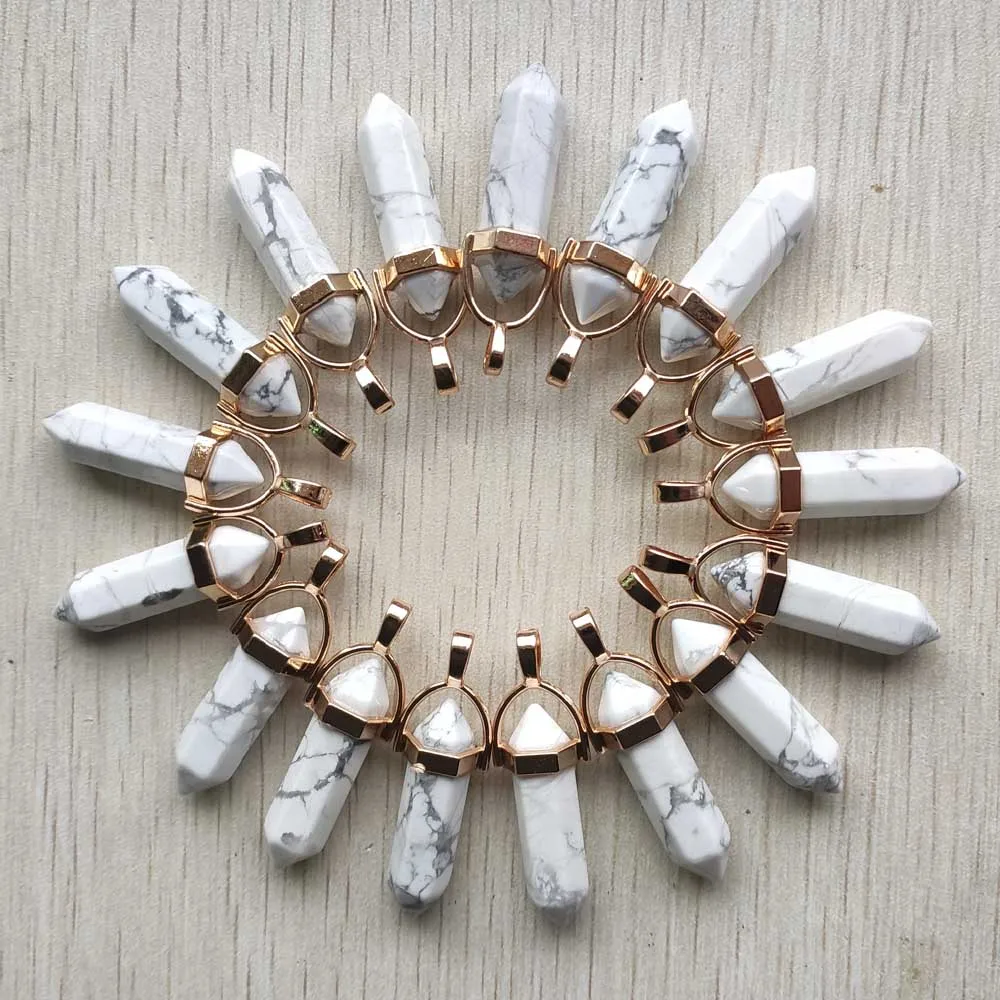 

24 шт./партия, подвески-столбики из бирюзового сплава