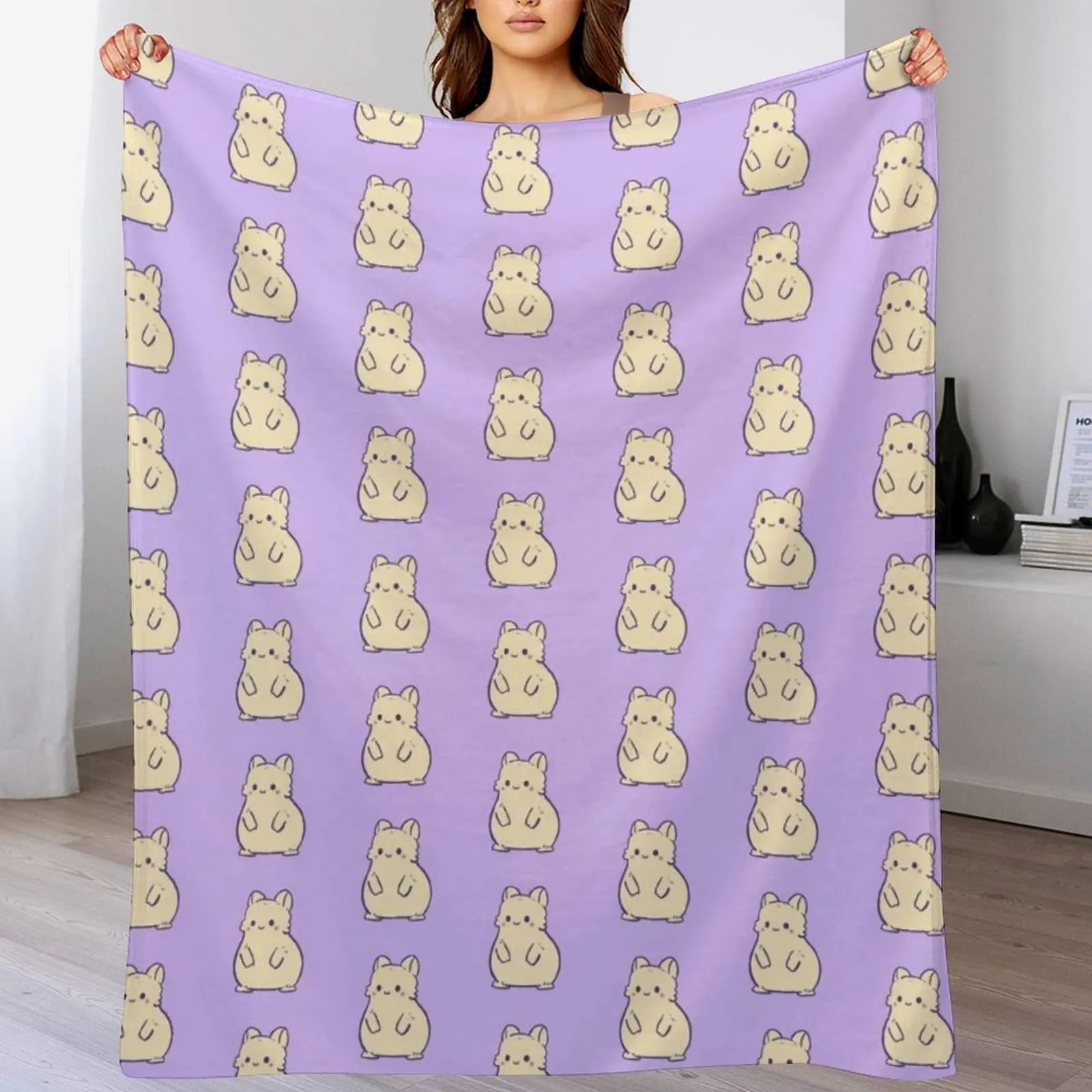 

Cute Hamster Lover Throw Blanket for winter funny gift Luxury Throw Luxury Blankets